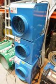 Three Broughton Neap industrial fan heater