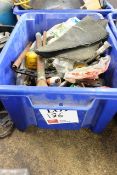 Box of assorted copper pipe and plumbing equipment (Please note, This lot must be collected on