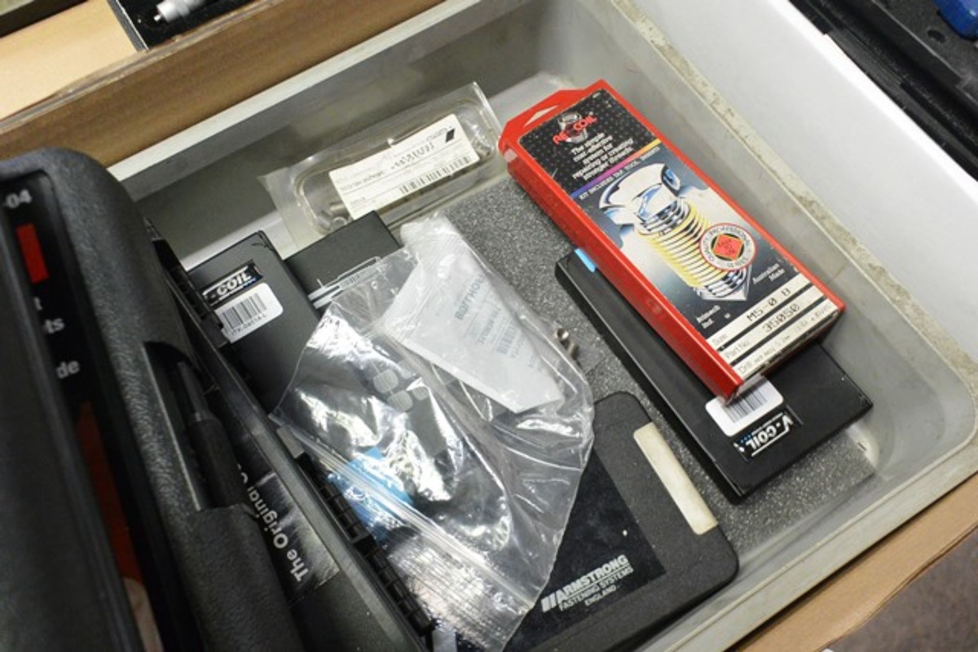 Box and contents to include various Helicoil thread repair kits (Please note, This lot must be - Image 2 of 3