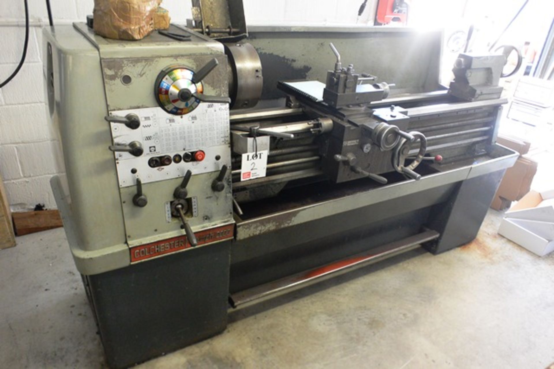 Colchester Triumph 2000 gap bed lathe, 14" x 50" 3 jaw chuck, face plate, Quick change toolpost 16