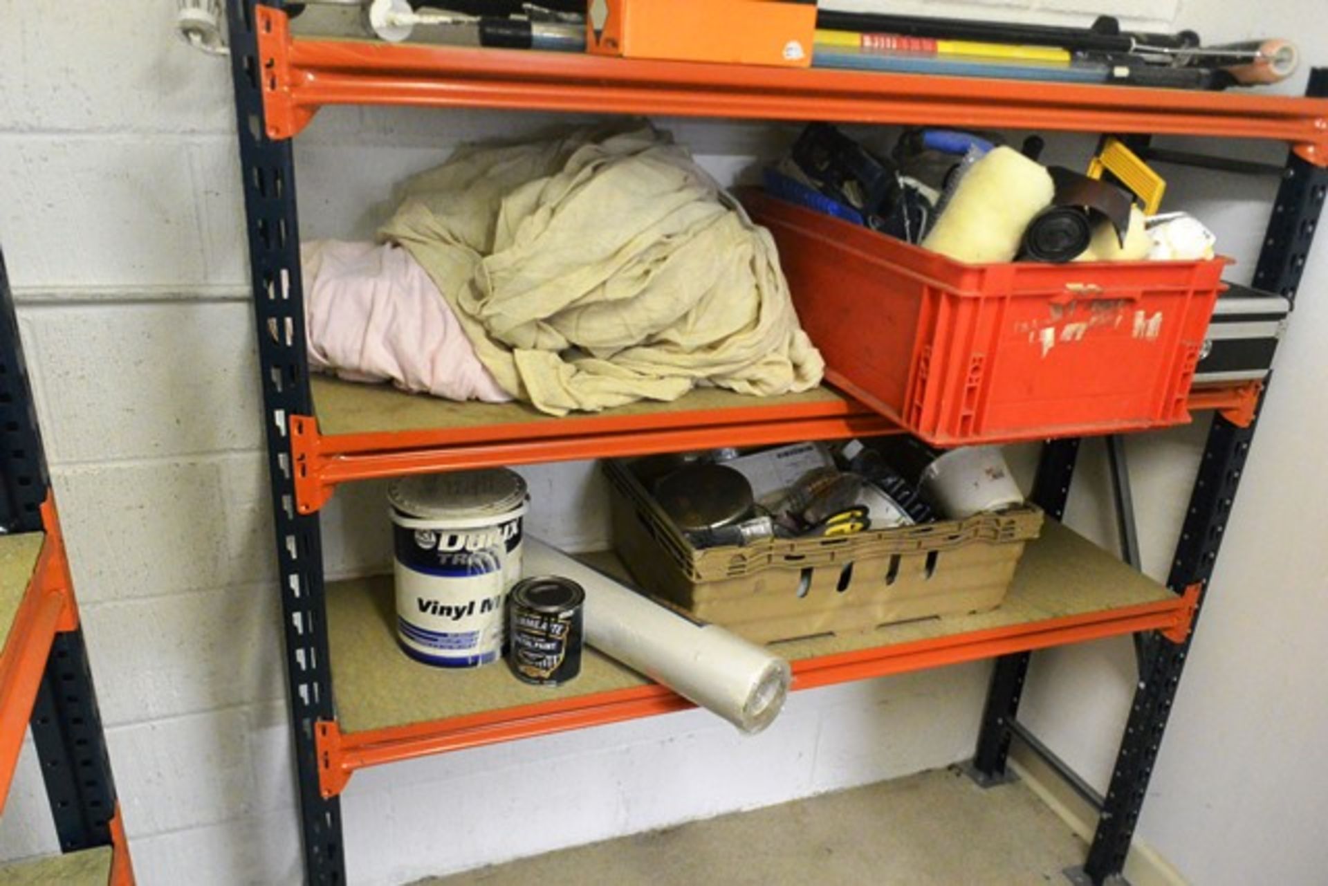Remaining loose contents of storage room to inc: two bays of stores racking, - Image 2 of 7