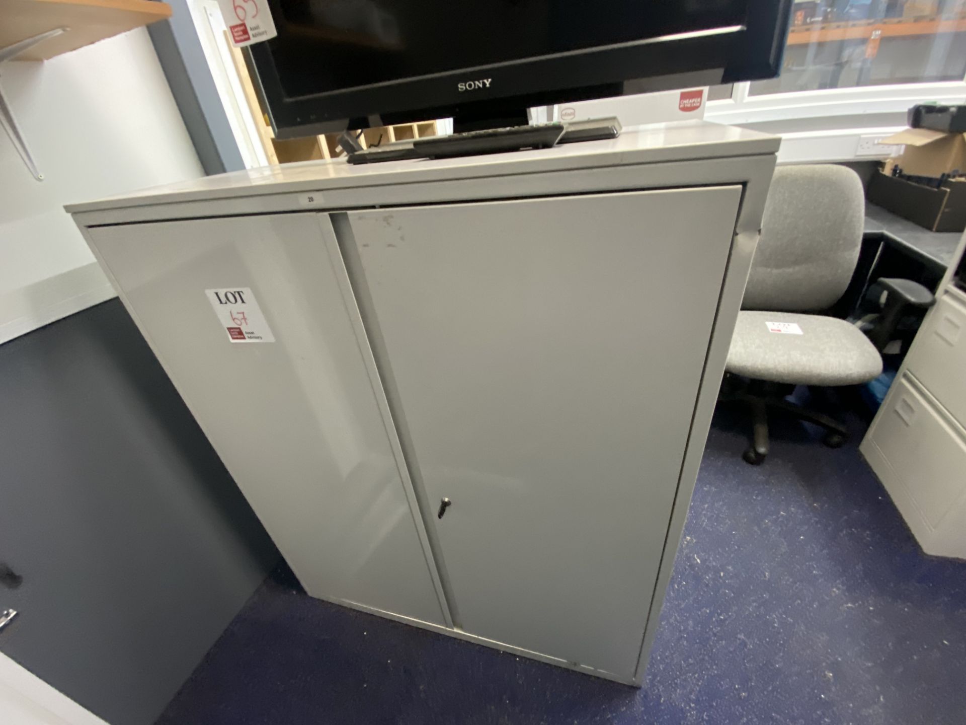 2 Filing/ storage cabinets (1 with broken door)