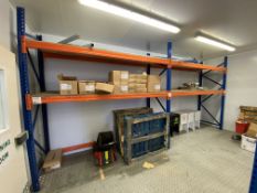 Set of adjustable racking (height 2.74m x length 5.6m x width 92cm)