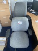 2 Upholstered office chairs