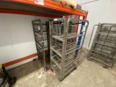 3 Metal vertical trolleys