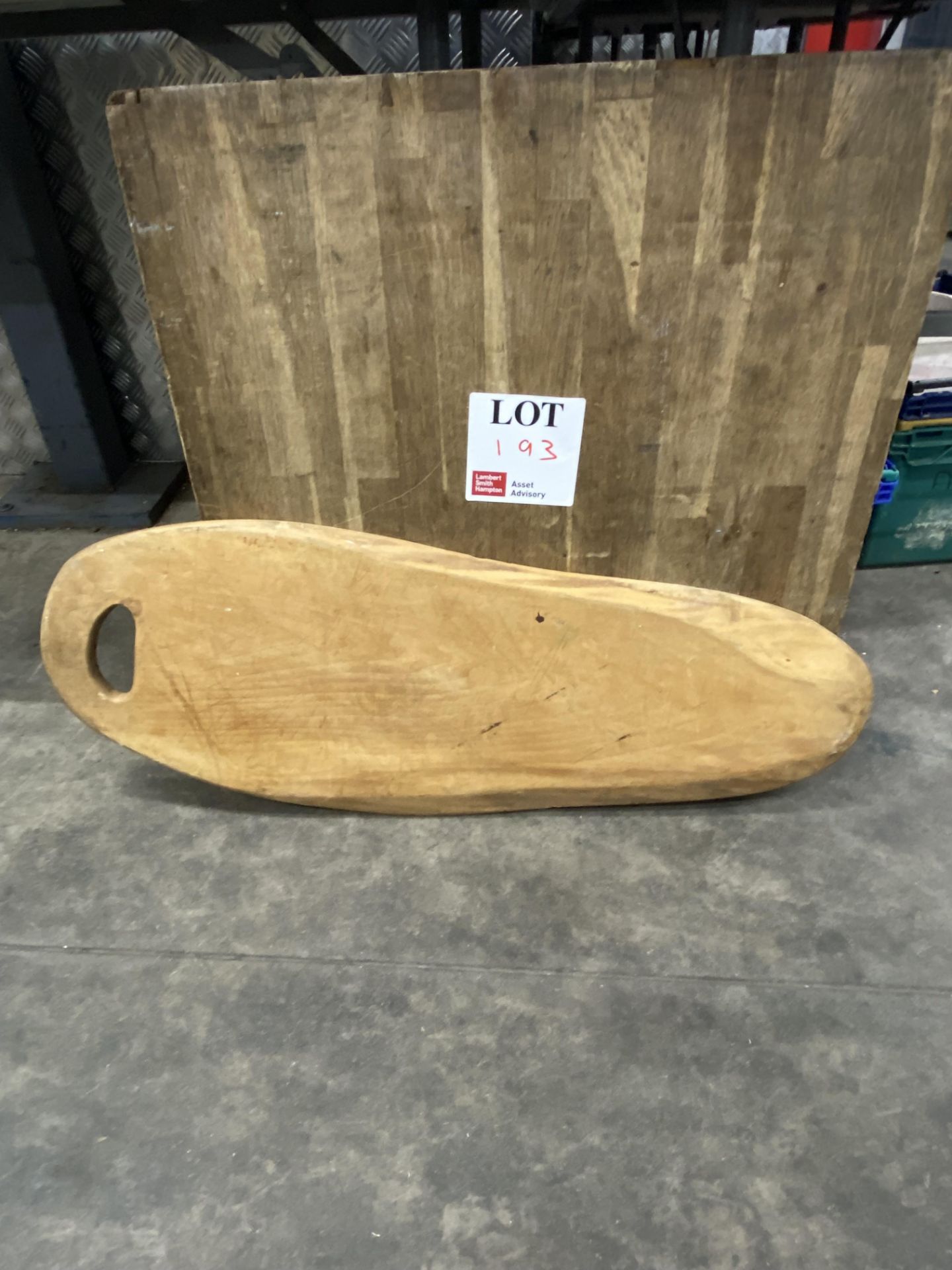 Two large wooden boards (1 display, 1 chopping)