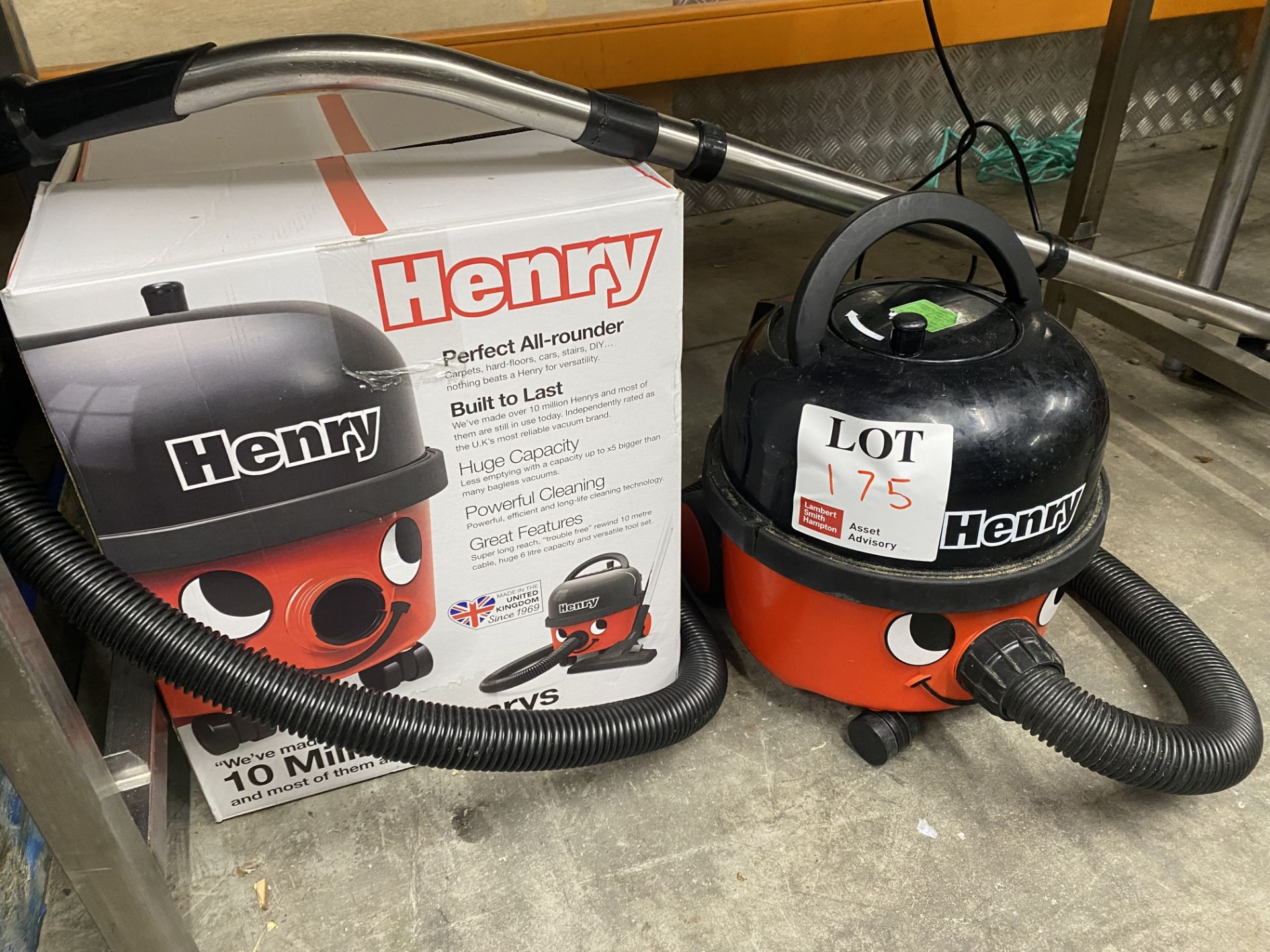 Henry hoover with box