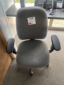 3 Upholstered office chairs