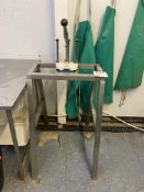 Stainless steel framed unbranded vegetable chipping press