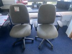 2 Upholstered office chairs