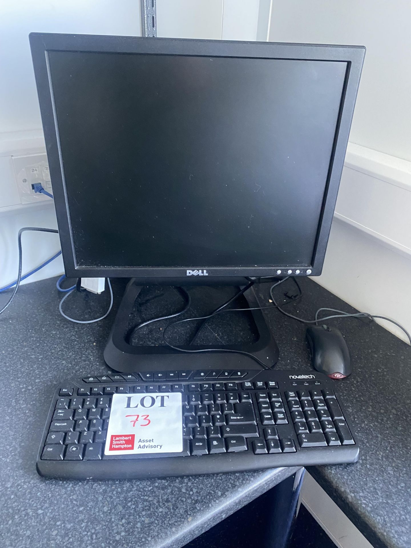 Dell Optiplex 755 PC with Dell monitor, keyboard and mouse