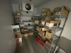 Contents of room to include racking and workbench only