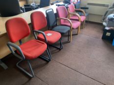 Six upholstered chairs