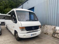 MAN Neoplan Starline coach, Mercedes mini/midibuses, garage workshop equipment, spares stock, mezzanine, etc