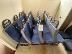 16 +1 driver upholstered single seats for Iveco Daily minibus, 3 point seat belts to fit Unwin