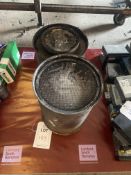 Two used exhaust filters (1 Dennis Dart, 1 Dennis Tri)