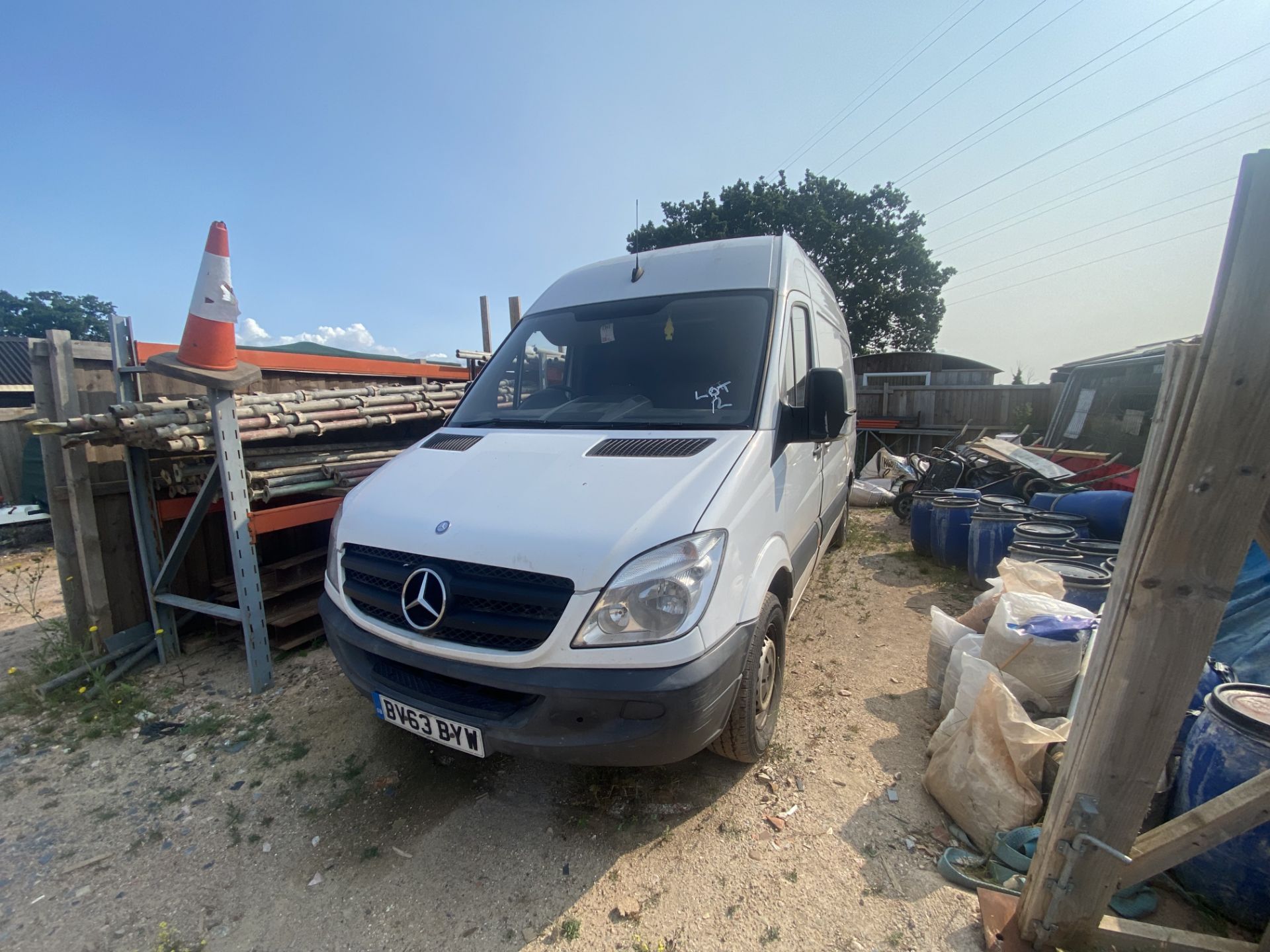 Mercedes Sprinter 313 CDI MWB top panel van, 129bhp Registration no. BV63 BYW Recorded mileage: