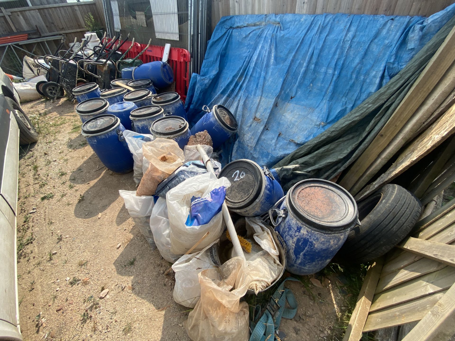 16 plastic lidded barrels, 85 litre and various plastic buckets Located at Unit 54, Newcourt Barton, - Image 2 of 4