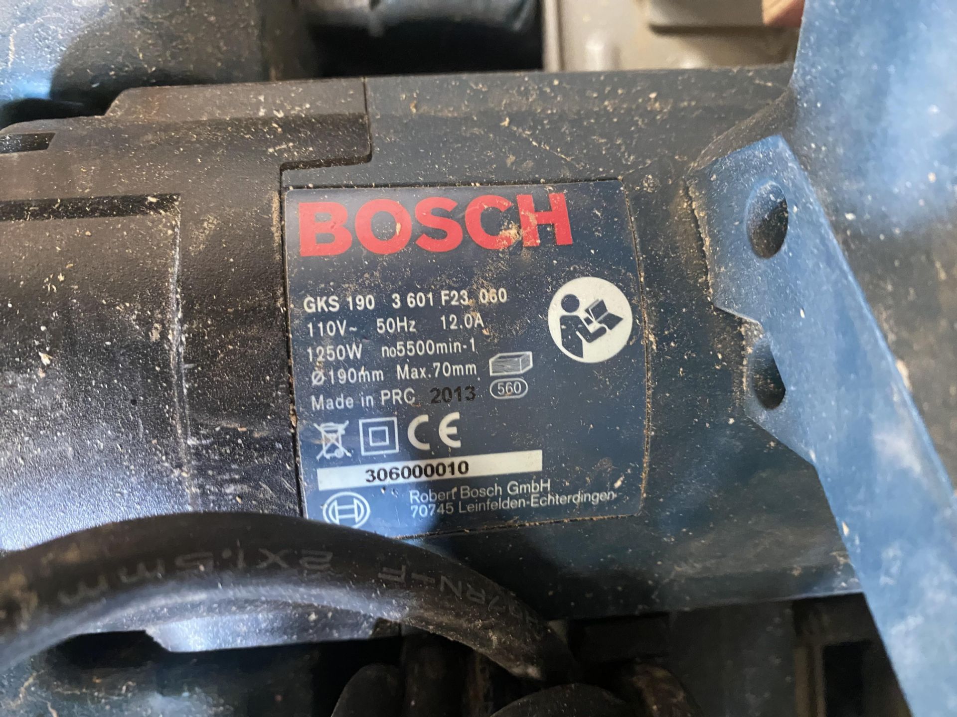 Bosch GKS 190 circular saw, 110v Located at Unit 54, Newcourt Barton, Clyst Road, Topsham, Exeter, - Image 2 of 3