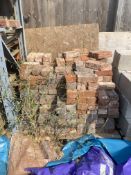 Assorted building materials to include breeze blocks, bricks, slates, sand, 3 x stress lintels,