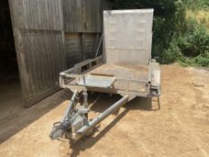 Ifor Williams twin axle plant trailer, type GP106GM, Serial no. JCK600000COB13164, 3.1m x 1840mm bed