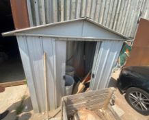 Metal shed with twin sliding doors, 72". x 40" Located at Unit 54, Newcourt Barton, Clyst Road,