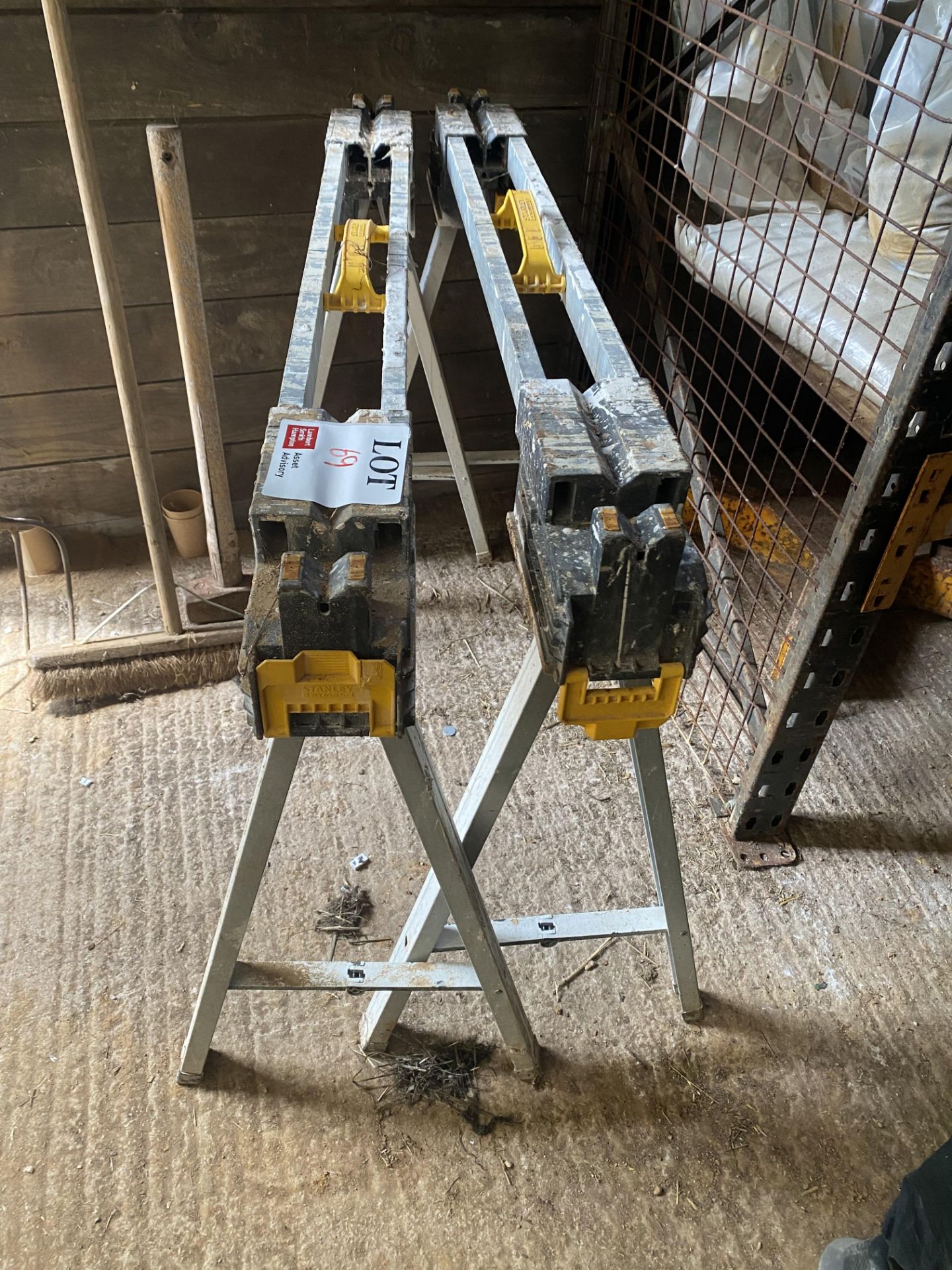 2 x Stanley Fatmax folding trestles Located at Coleton Fishacre, Brown Stone Road, Kingswear TQ6