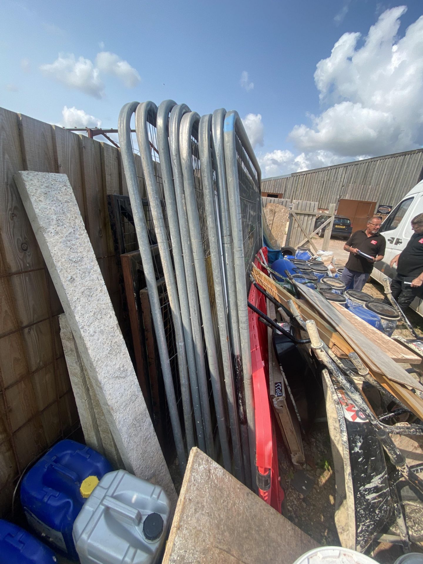 8 Heras fencing panels, 3.5m, 7 x rubber feet Located at Unit 54, Newcourt Barton, Clyst Road, - Image 3 of 4