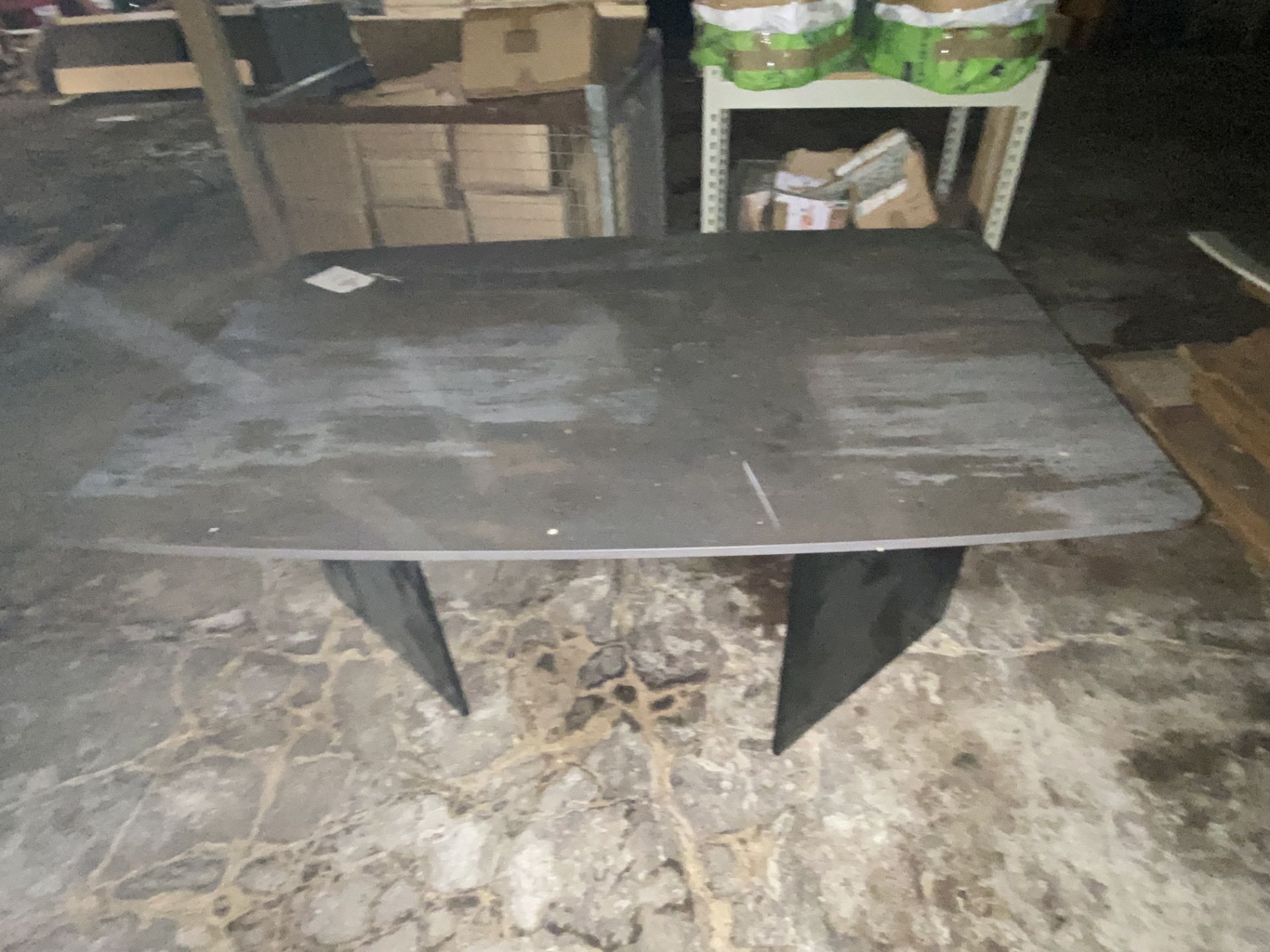 Stone topped table, 1.8m x 1.2m - Image 2 of 3