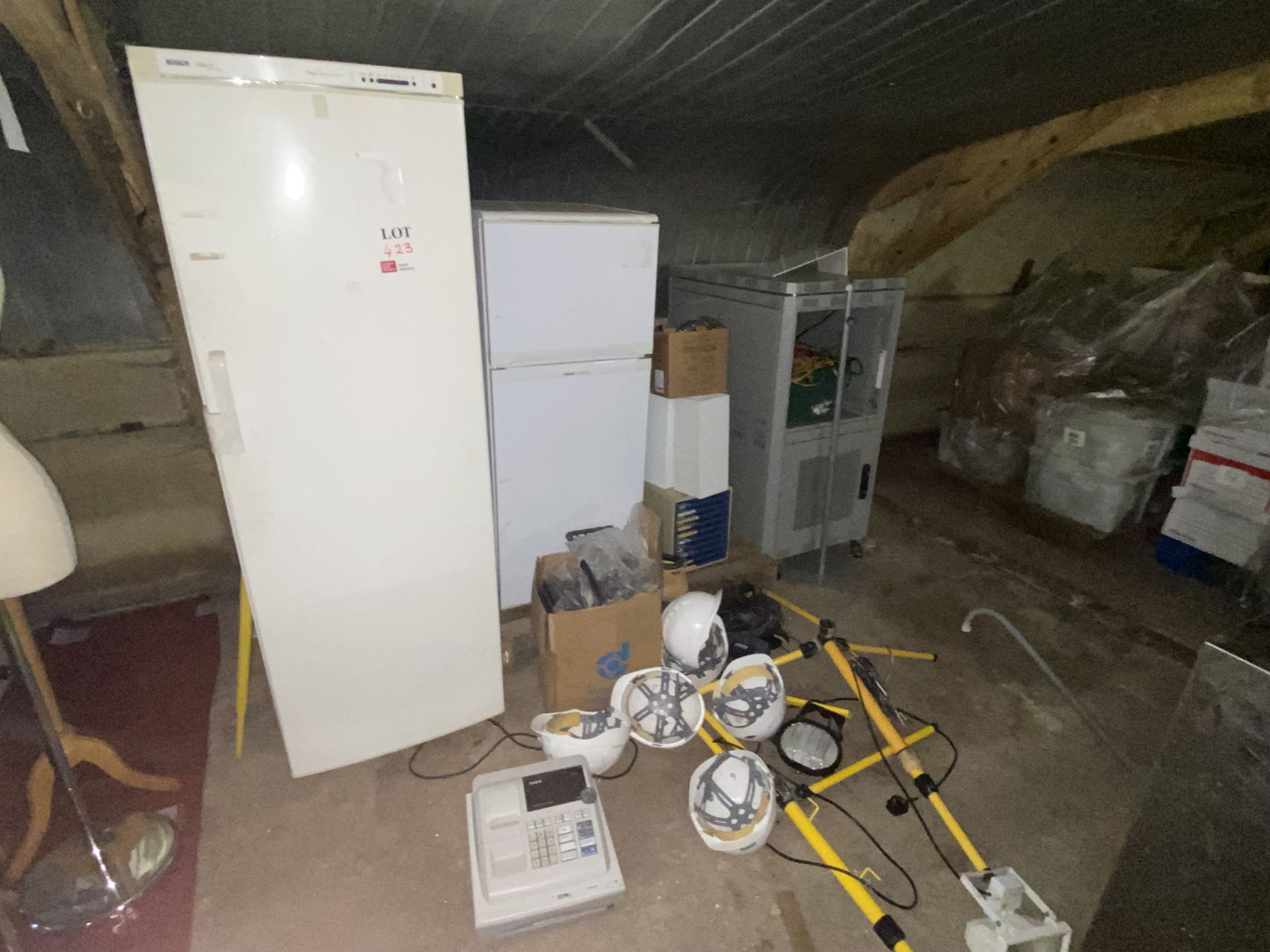 Miscellaneous lot including Bosh Exxcel Frostfree freezer, Hotpoint First Edition fridge freezer,