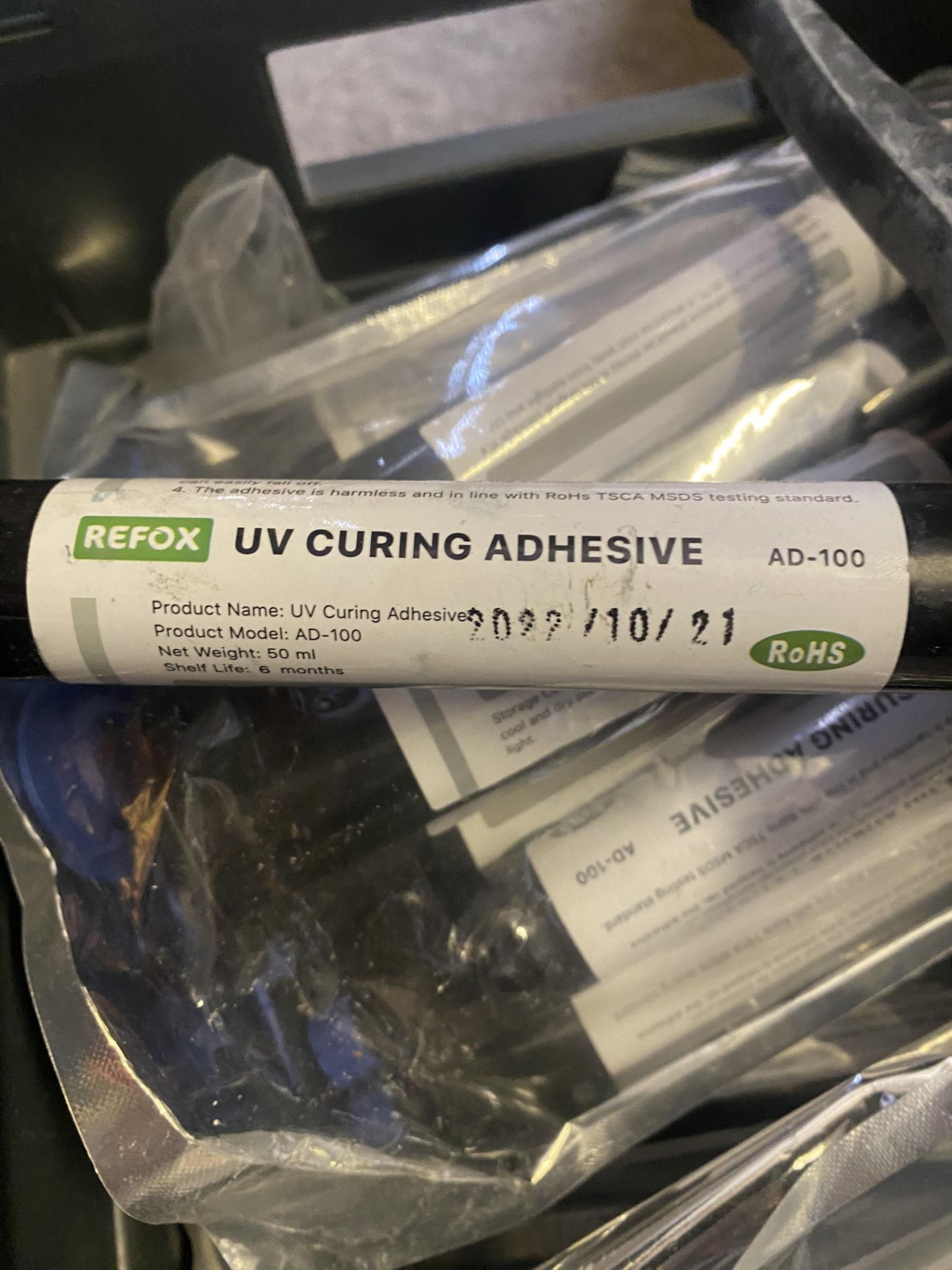 Box of assorted UV curing adhesive - Image 2 of 4