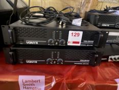 Two Vonyx amplifiers, model no. VXA3000