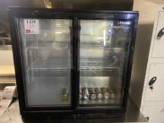 Blizzard double sliding glass fronted undercounter bar fridge, model BZ-BAR2/SL