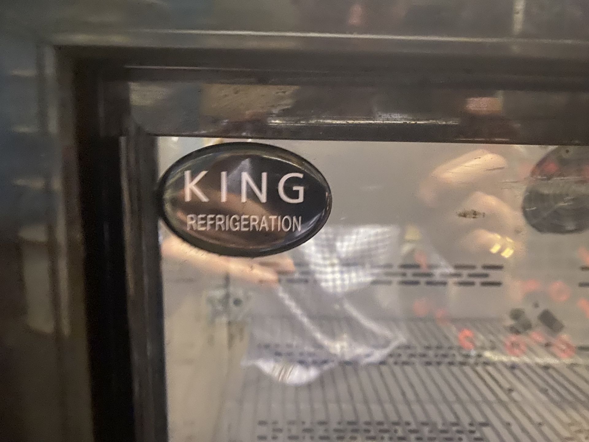 King Refrigeration 3-door glass fronted undercounter bar fridge, model KG350SL - Image 2 of 4