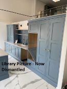 Ex-display showroom kitchen, blue (dismantled), comprising of: 1 x 1000mm full height drawer &