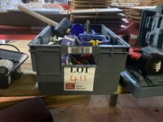Miscellaneous lot including Hi-Spec 9.6v drill (no charger), assorted hand tools, two fan heaters,