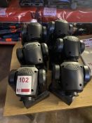 Six mini Ledspot moving head lights