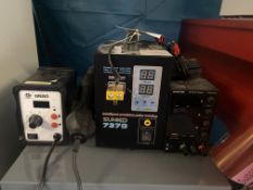 Sunko precision pulse welder, model 737G, and Hilka soldering iron, model 858D and Wanptek 220v