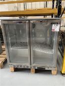 Blizzard BZ-BAR2SS twin glass door bottle chiller/refrigerator, serial no. HA220215475356 (240v)