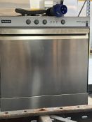 Halcyon Amika H50D stainless steel tray loaded dishwasher, serial no. 918744, 2022 (240v)