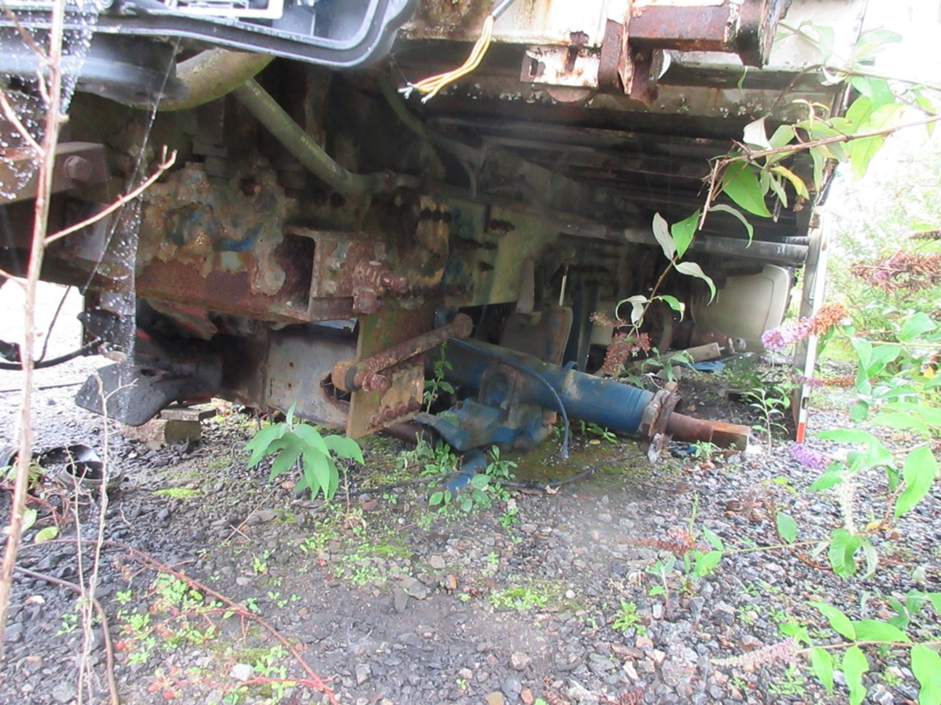 Volvo 440 6 x 2 rigid flat bed lorry Registration: K5 HBP with Hiab part dismantled crane - all - Image 5 of 7