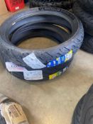1 x Michelin Road 6, 1 x Michelin Pilot motorcycle tyres size 150-60-17