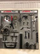 Four Yamaha Euro Service Wall Mounted Tool Boards As Lotted *Please ask a porter to view item