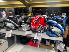 4 x Wulf cub youth, motocross helmets sizes 3 x YXL,1 x YL. Please note this item will be sold as