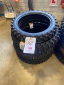 6 various unused motocross tyres sizes 1x 90-100-16, 2x 90-100-21, 1x 90-90-21, 1x 90-100-19,....