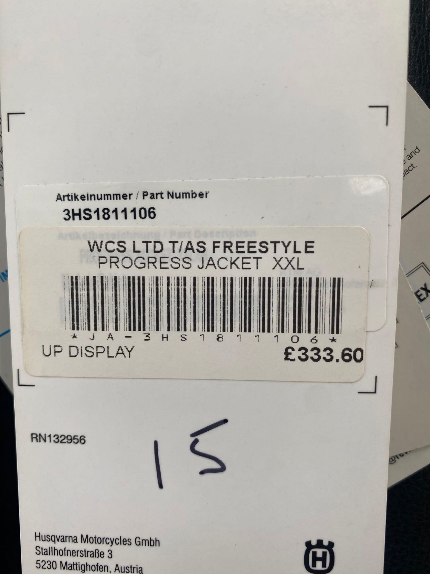 Husqvarna Revit freestyle progress jacket. XXL, RRP £333.60 - Image 5 of 6