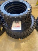 7 various motocross tyres sizes 90-100-16, 100-100-17, 100-100-17, 60-100-14, 2 x 2.75-12, 80-100-12