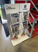 2 Husqvarna mobile catalogue display units and contents