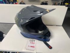 Husqvarna authentic motocross helmet size M/58, RRP £151.00 Please note this lot will be sold as