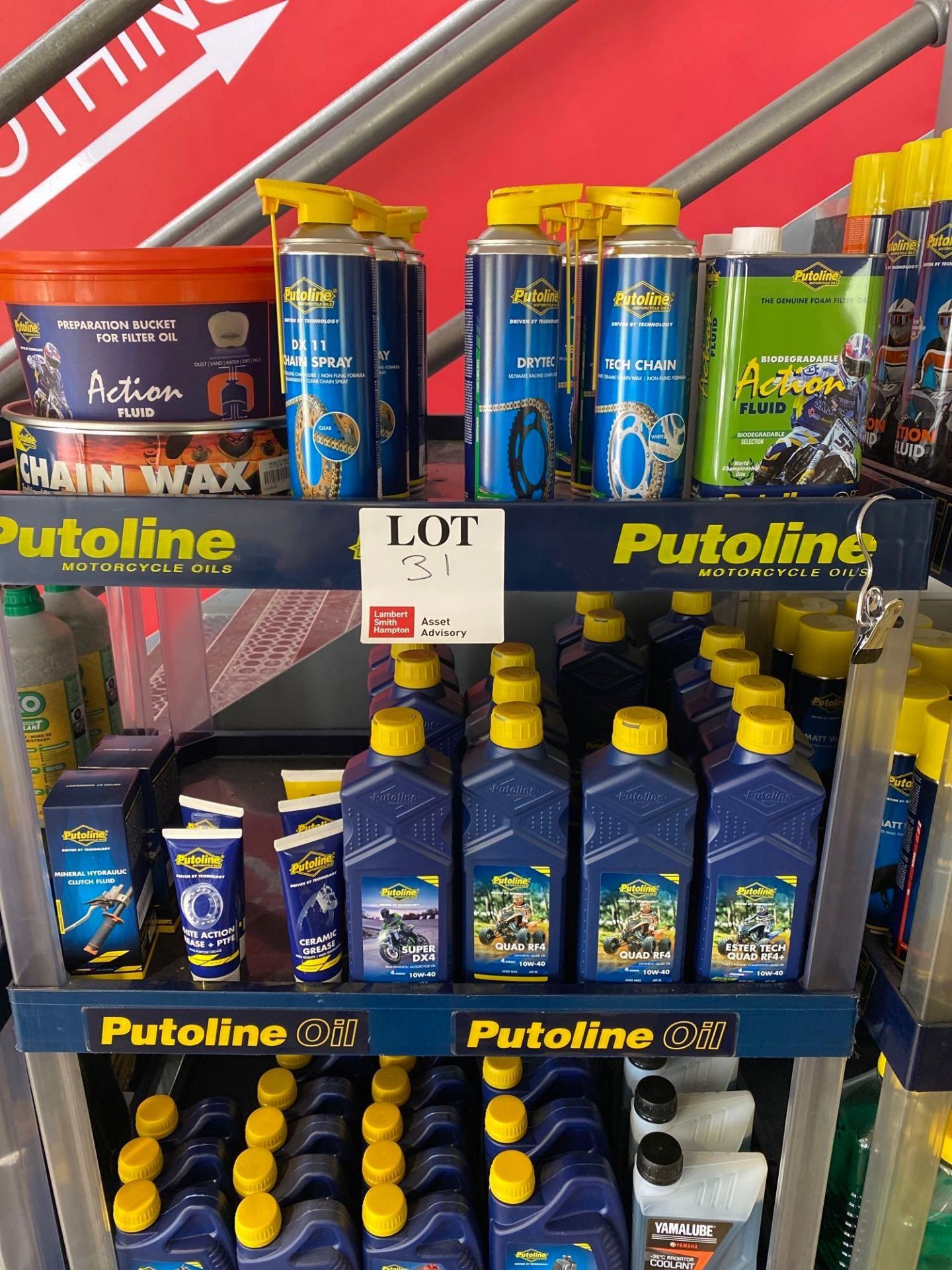 Putoline display unit and contents to include various unused, lubricants, sprays and oils as lotted - Image 2 of 4